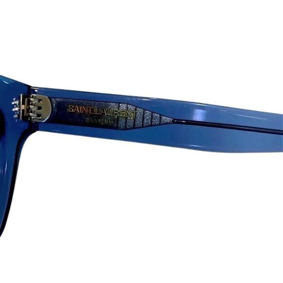 AUTHENTIC SAINT LAURENT BOLD 1/S Sunglasses 01GZ Blue - Picture 8 of 8